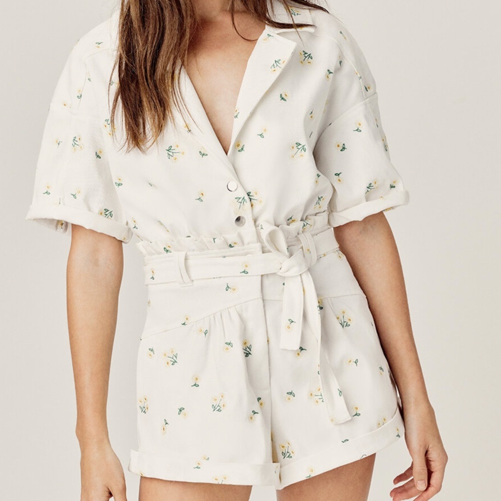 For Love and Lemons Waverley Romper (M)